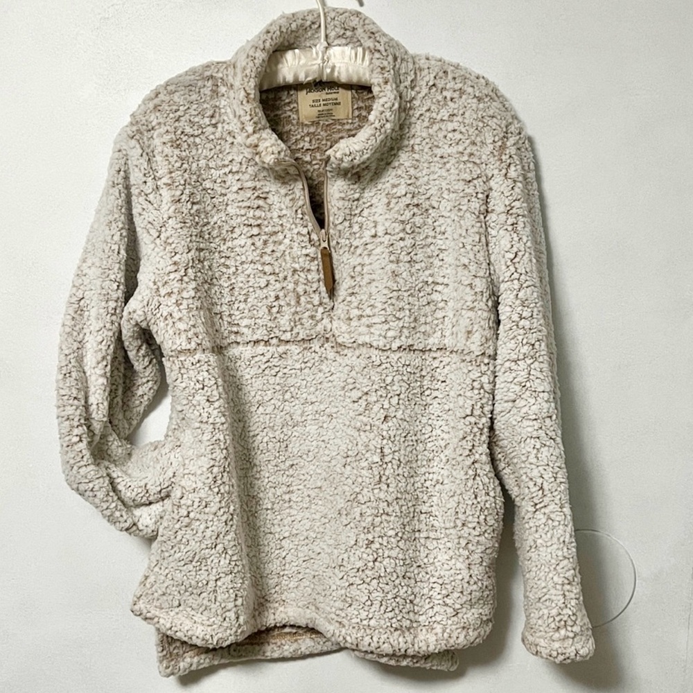 Cozy Sherpa Quarter-Zip Pullover